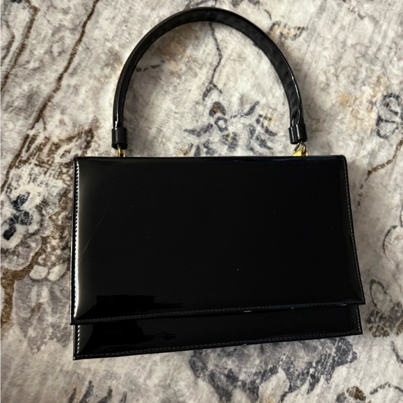 VTG Andé Elegant Black Handbag - Picture 1 of 7